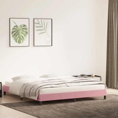 Рамка за легло без матрак Pink 200x220 cm Кадифе