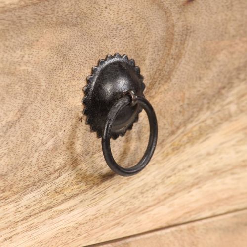 Помощна маса, мангово дърво масив, 65x40x76 см