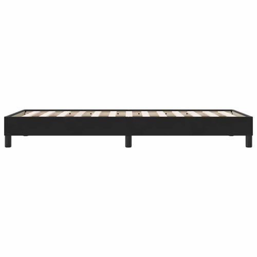 Box Spring Легло без матрак Черно 100x210 cm Кадифе