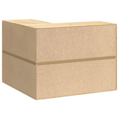 За шкафове SKI Кехлибарен 80 x 80 x 60 см Солидно борово дърво