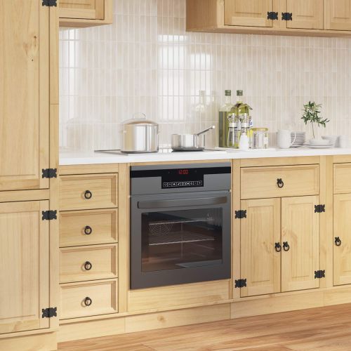 За шкафове SKI Кехлибарен 60 x 46 x 81 см Солидно борово дърво