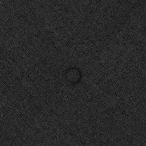 Възглавница за гръб Черно 160 x 19 x 50 см текстил