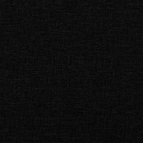 Възглавница за гръб Черно 160 x 19 x 50 см текстил