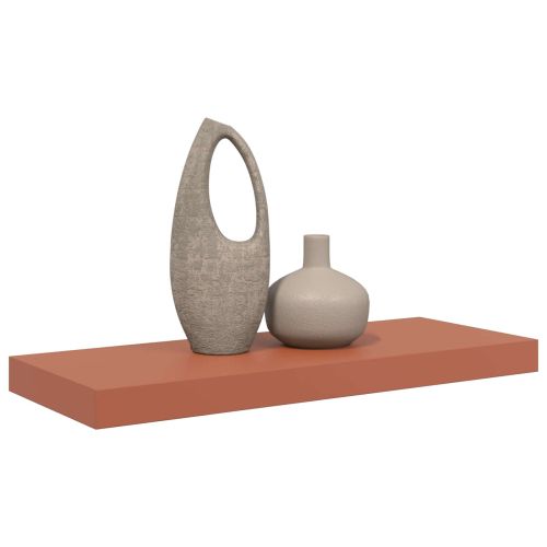 Стенен рафт Червено 60 x 23 x 4 см Инженерно дърво