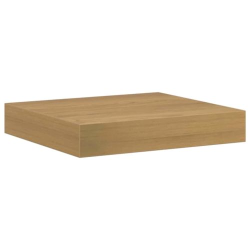 Стенен рафт 2 pcs Кафяво 23 x 23,5 x 4 см Инженерно дърво
