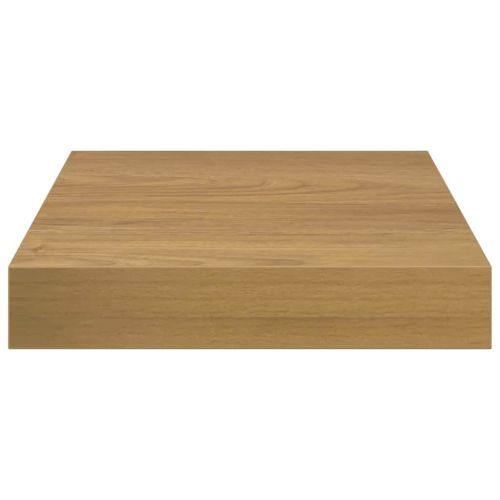 Стенен рафт 2 pcs Кафяво 23 x 23,5 x 4 см Инженерно дърво
