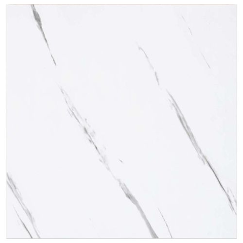 Стенен рафт 4 pcs Бял мрамор 23 x 23,5 x 4 см Инженерно дърво