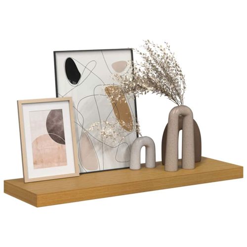 Стенен рафт Монтиране на стена Бежово 80 x 23,5 x 3,8 cm