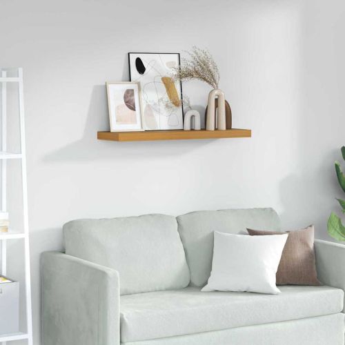 Стенен рафт Бежово 90 x 23,5 x 4 см Инженерно дърво