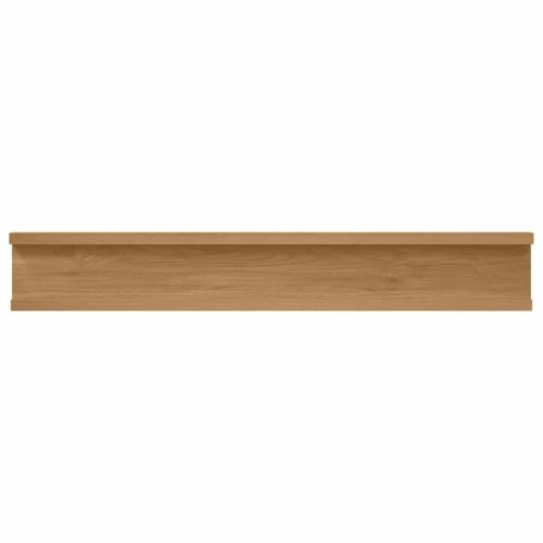 Стенен рафт с рафт 2 pcs Кафяво 60 x 9 x 3 cm Инженерно дърво