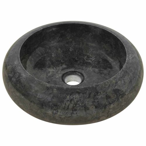 Мивка, 40x12 см, мрамор, черна