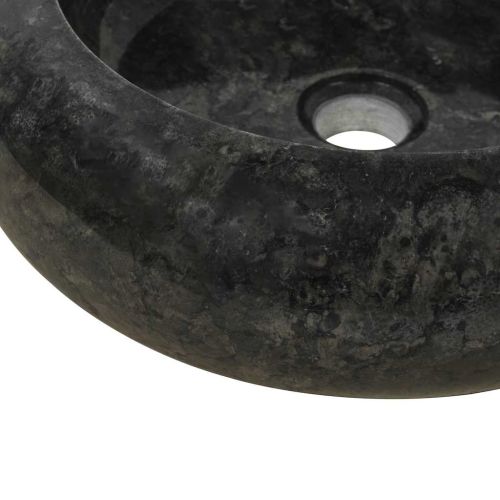 Мивка, 40x12 см, мрамор, черна