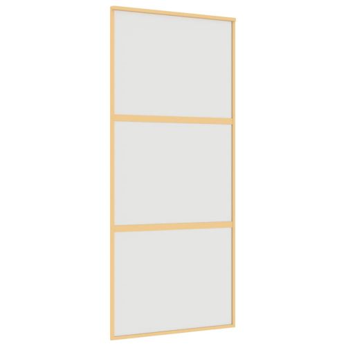 Плъзгаща се врата 90x205 см матирано ESG стъкло и алуминий