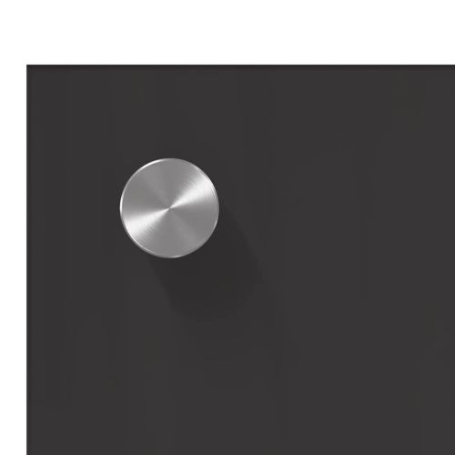 Кухненски заден панел 2 pcs Тъмен сив 100 x 50 cm