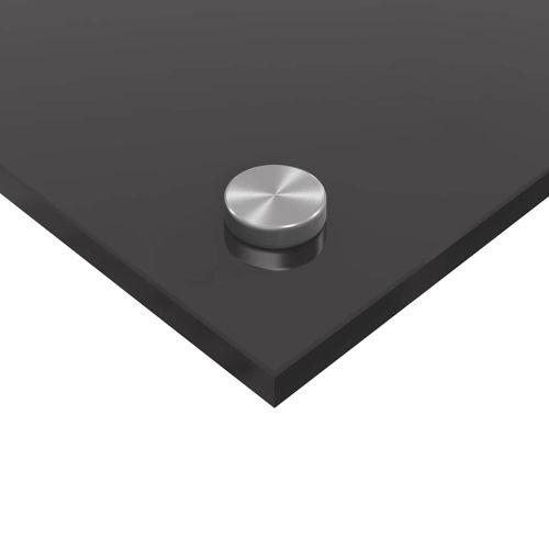 Кухненски заден панел 2 pcs Тъмен сив 100 x 50 cm