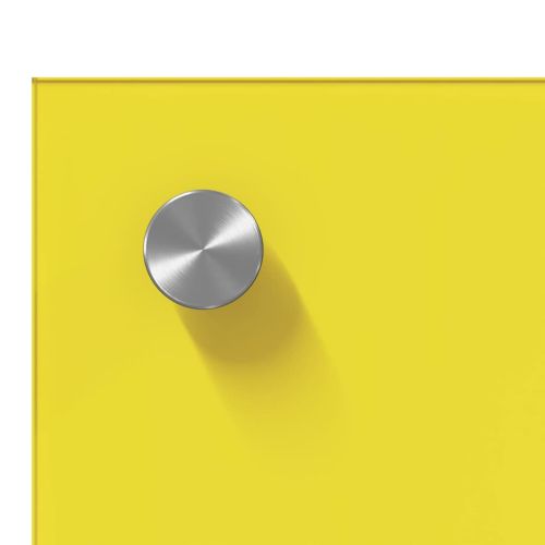 Кухненски гръб 2 pcs Жълто 80 x 60 cm закалено стъкло