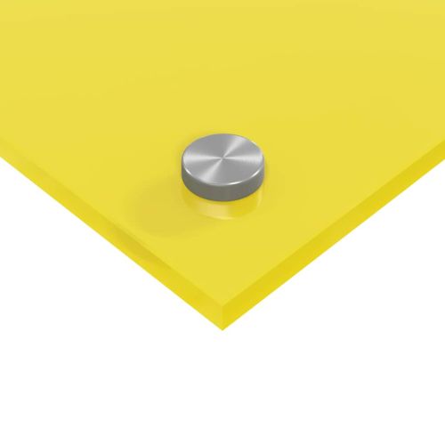 Кухненски гръб 2 pcs Жълто 90 x 60 cm закалено стъкло