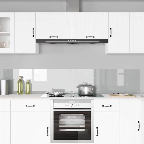 Кухненски гръб 2 pcs Прозрачен 110 x 40 cm закалено стъкло