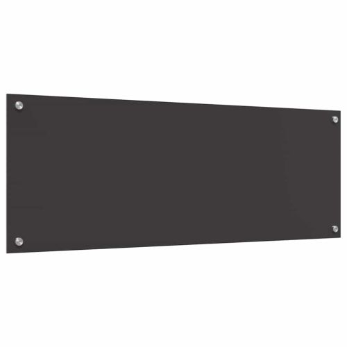 Кухненски заден панел 2 pcs Тъмен сив 110 x 40 cm