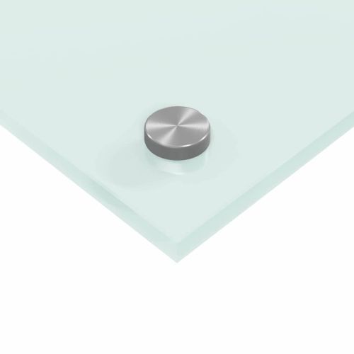 Кухненски гръб 2 pcs Бяло 70 x 40 cm закалено стъкло