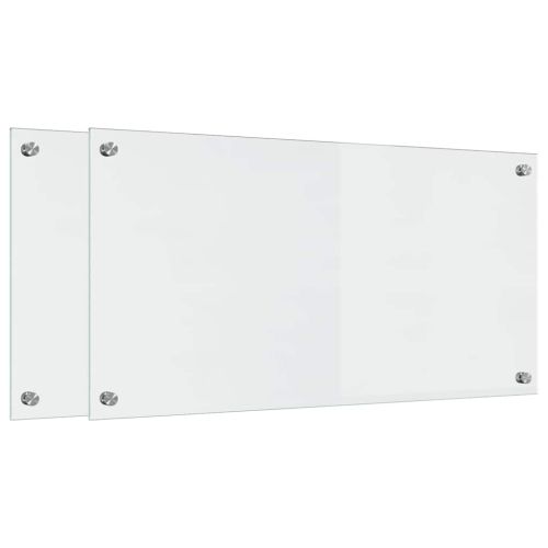 Кухненски заден панел 2 pcs Прозрачен 80 x 40 cm