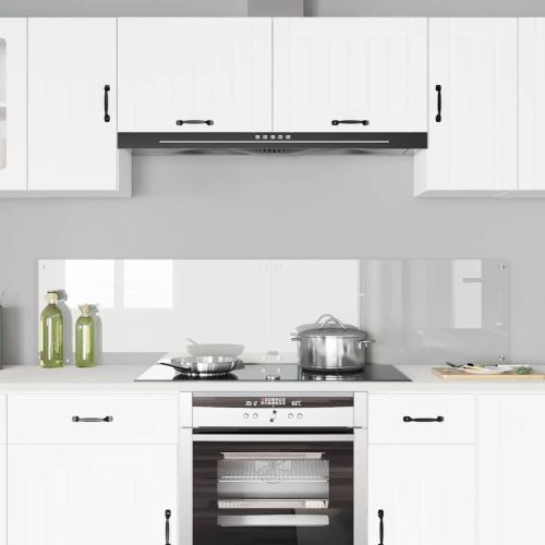 Кухненски гръб 2 pcs Прозрачен 90 x 40 cm закалено стъкло