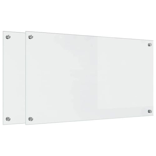 Кухненски заден панел 2 pcs Прозрачен 90 x 50 cm