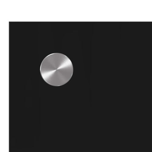 Кухненски гръб 2 pcs Черно 70 x 60 cm закалено стъкло