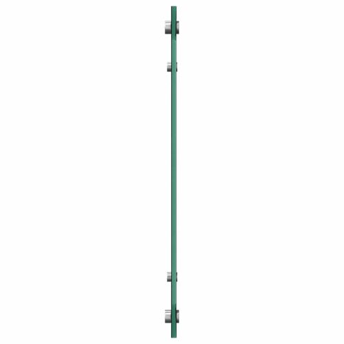 Кухненски гръб 2 pcs Черно 80 x 50 cm закалено стъкло