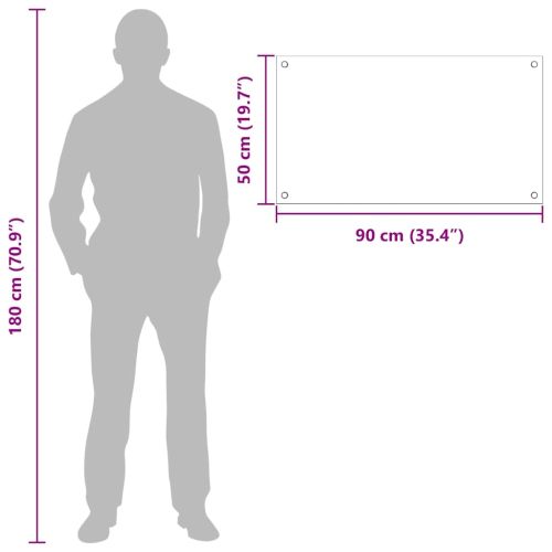 Кухненски гръб 2 pcs Черно 90 x 50 cm закалено стъкло