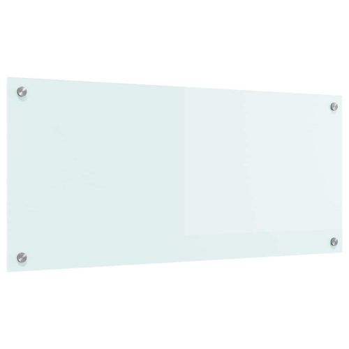 Кухненски заден панел Бяло 90 x 40 cm закалено стъкло