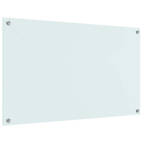 Кухненски гръб Бяло 100 x 60 cm закалено стъкло