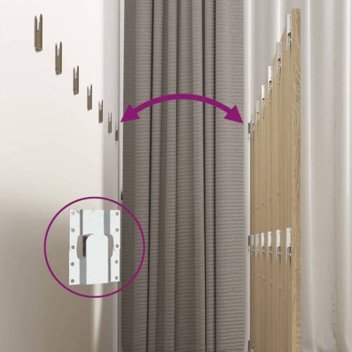 Табла за легло с шкафчета сонома дъб инженерно дърво