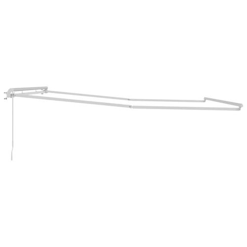 Рамка за сенник Бяло 500 × 350 cm Алуминий