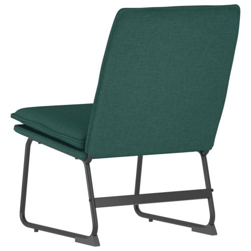 Стол шезлонг, тъмнозелен, 52x75x76 см, текстил