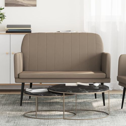 Пейка, капучино, 107x80x81 см, изкуствена кожа