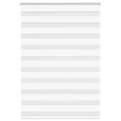 Зеброва щора бял 115x100 см Ширина на плата 110,9 см полиестер