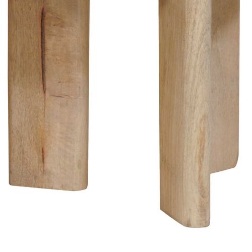 Nesting маси за кафе 2 pcs Черно Солидно мангово дърво