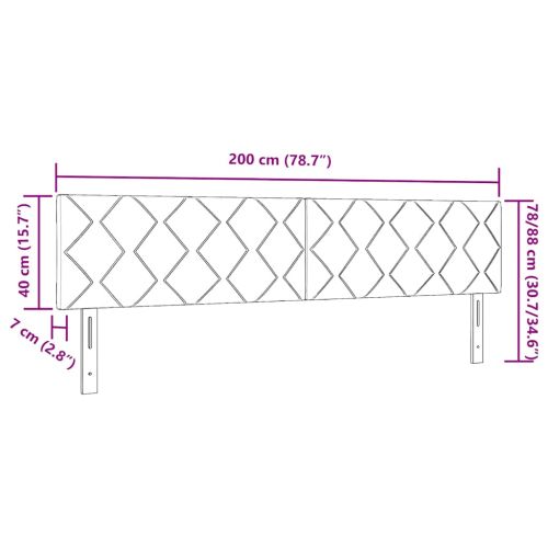Облегалка за глава Крем 200 cm текстил