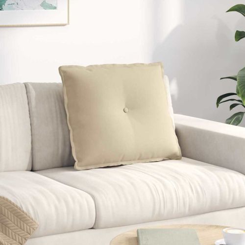 Възглавница за гръб Крем 60 x 50 cm Микрофибърна тъкан