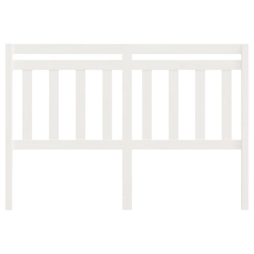 Горна табла за легло, бяла, 166x4x100 см, бор масив