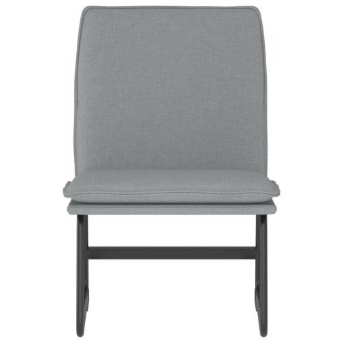 Стол шезлонг, светлосив, 52x75x76 см, текстил