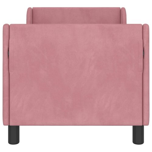 Легло за малко с главна дъска Розово 70 x 140 cm Кадифе