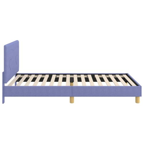 Легло за деца с табла с таблото Дънково син 80 x 200 cm текстил