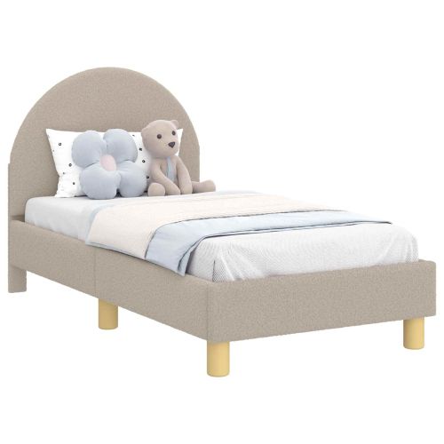 Легло за малко с главна дъска с таблото Светлосиво 70 x 140 cm