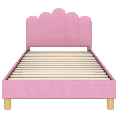 Легло за деца с табла с таблото Розово 90 x 200 cm текстил