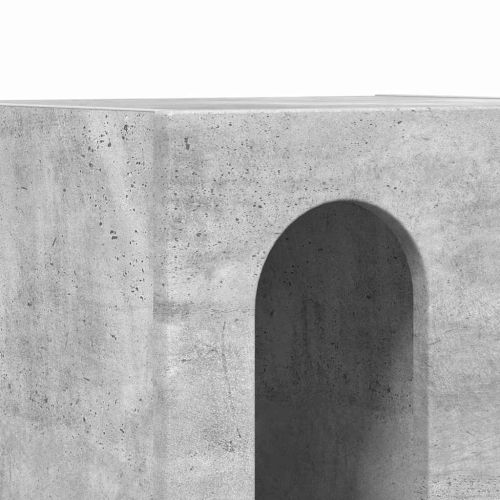 Нощно шкафче Циментено сиво 40 x 35 x 50 см Инженерно дърво