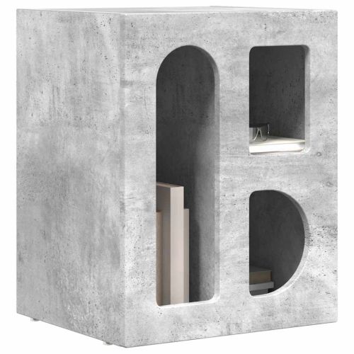 Нощно шкафче ELST 2 бр. Циментено сиво 40 x 35 x 50 см