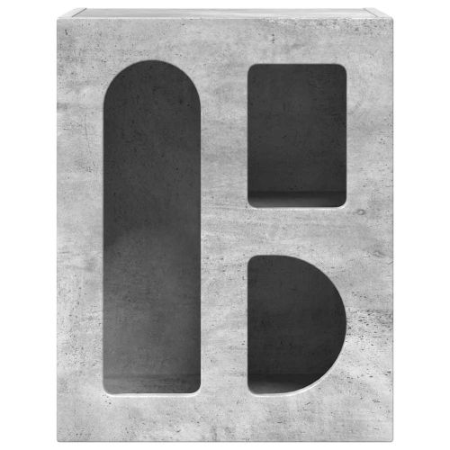 Нощно шкафче ELST 2 бр. Циментено сиво 40 x 35 x 50 см