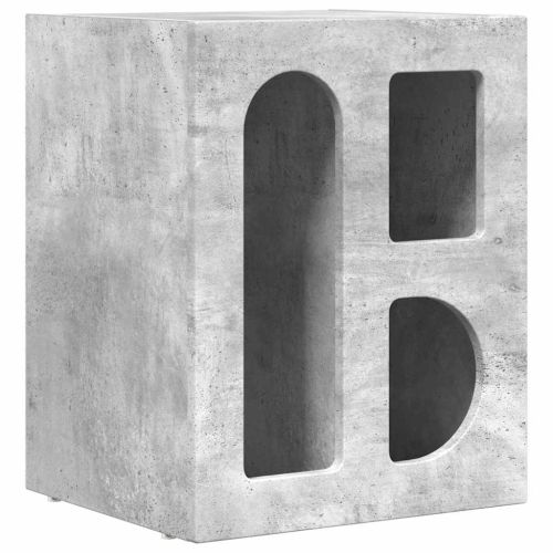 Нощно шкафче ELST 2 бр. Циментено сиво 40 x 35 x 50 см